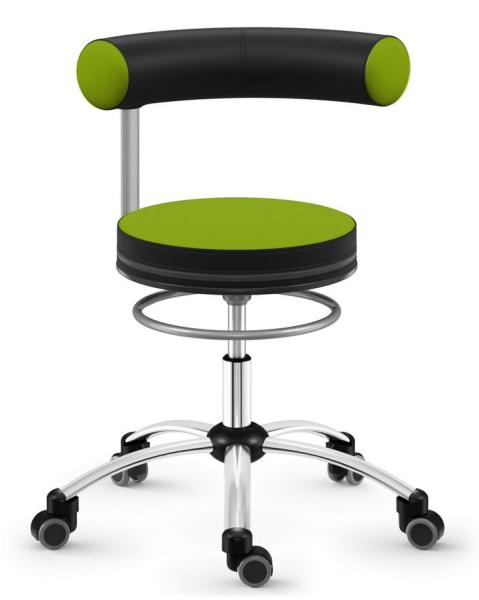 Sanus Gesundheitsstuhl mit feststellbaren Bürorollen, SH 36-43 cm