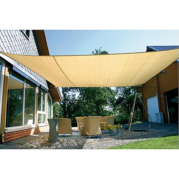 Sonnensegel 5 x 5 beige