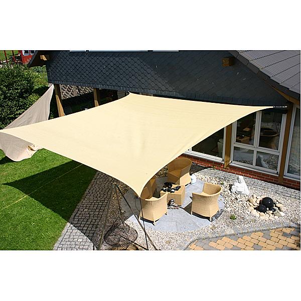 Sonnensegel 3,5 x 4,5 beige