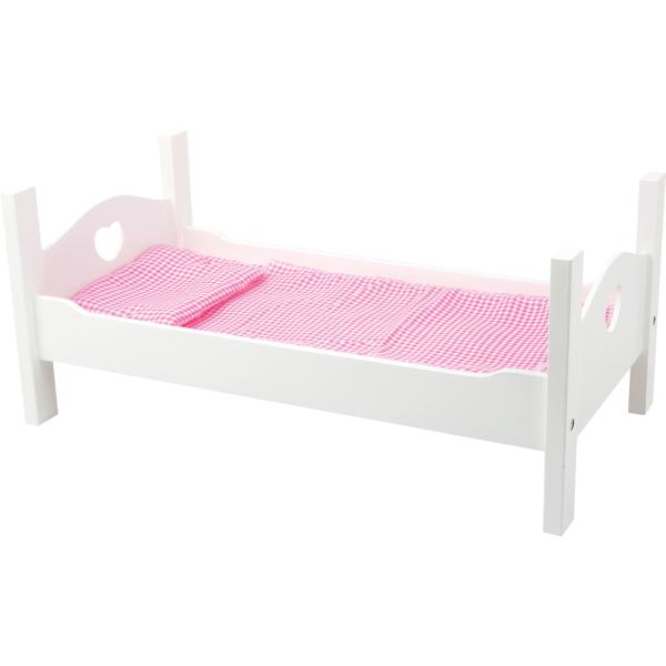 Puppenbett mit Herzen
