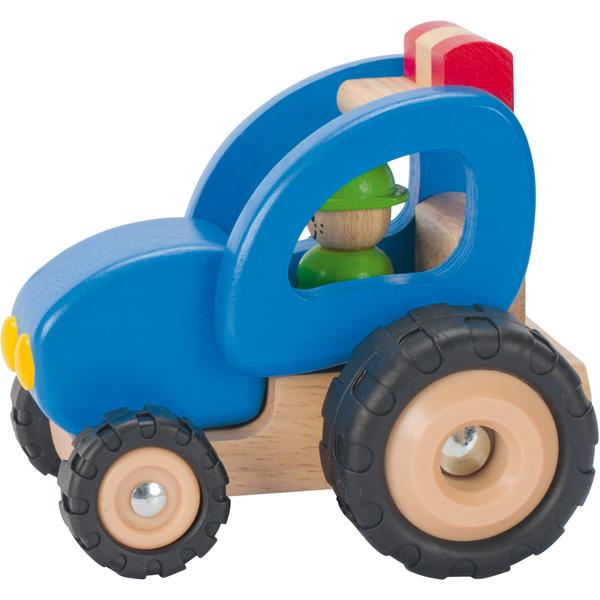 Buntes Holzauto - Traktor