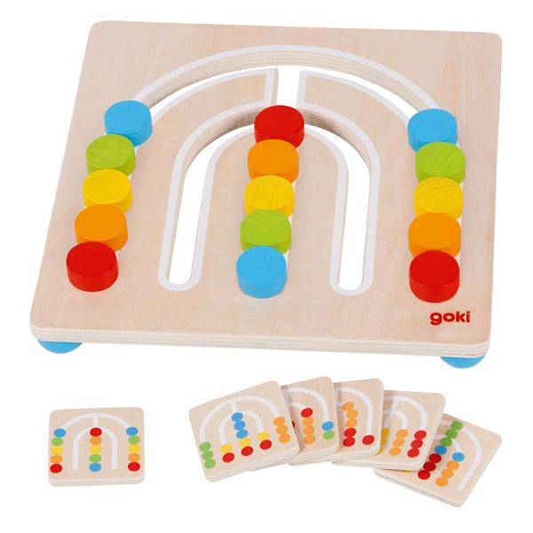 Farbsortierspiel Regenbogen