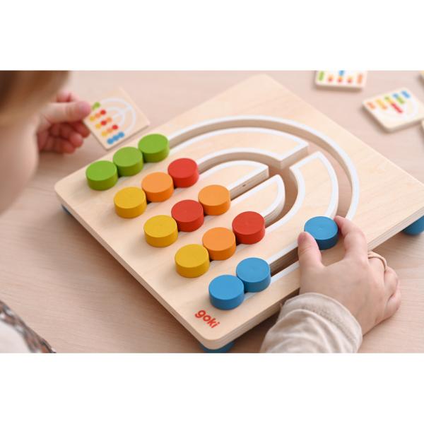 Farbsortierspiel Regenbogen