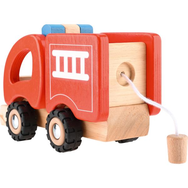 Feuerwehrauto mit Schlauch