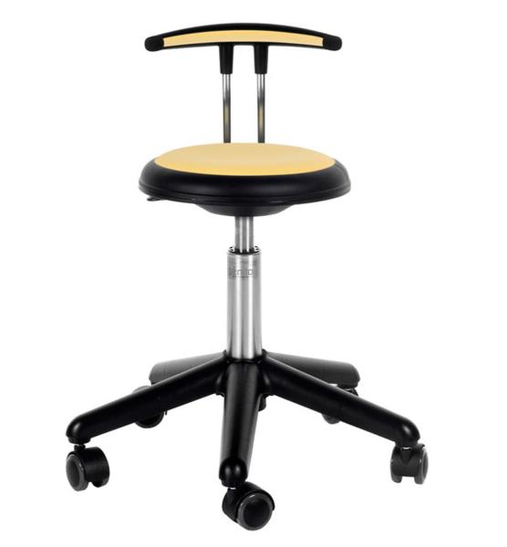 Stuhl Genito, Höhenverstellbar 38 - 48 cm, gelb