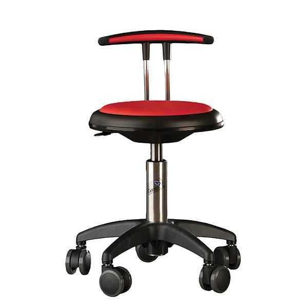 Stuhl Genito, Höhenverstellbar 38 - 48 cm, rot