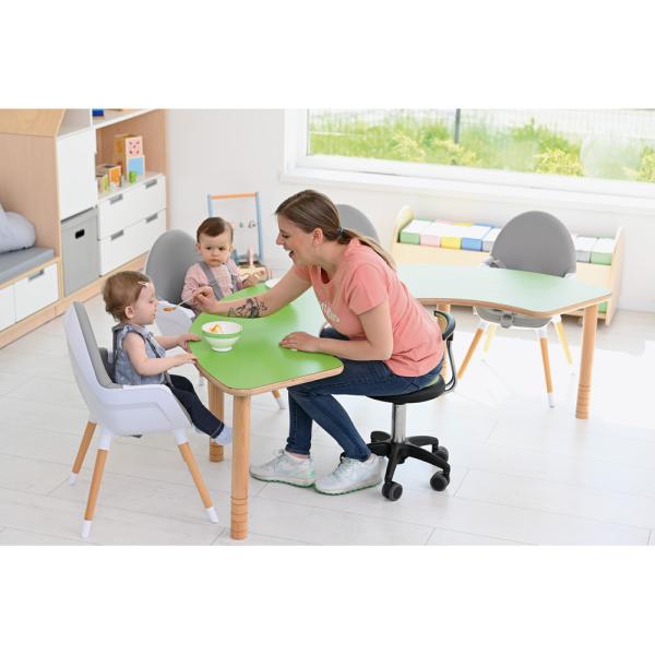 Stuhl Genito, Höhenverstellbar 38 - 48, cm lime