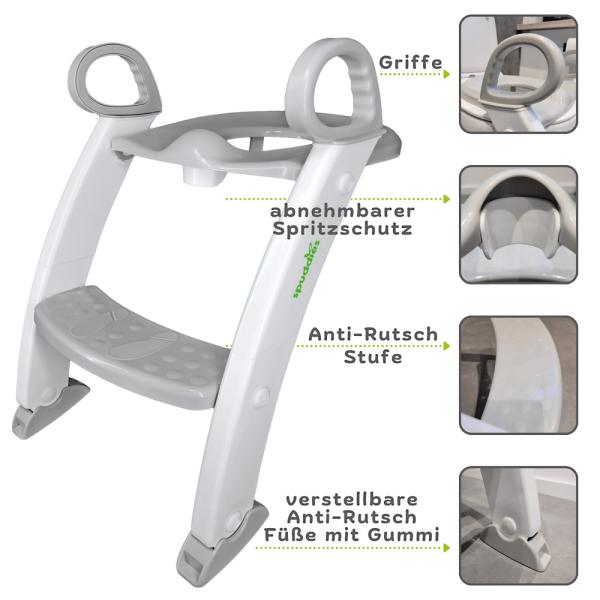 Toilettenleiter mit Sitz, klappbar