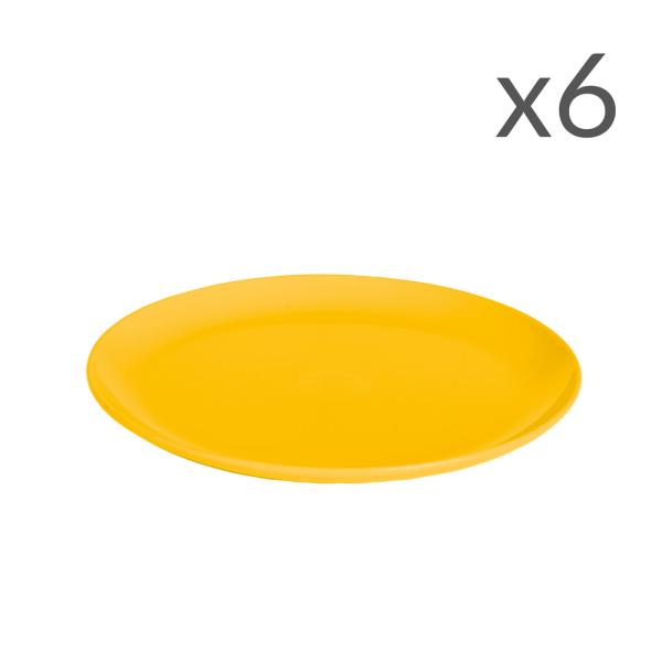 Dessertteller PC 19 cm, 6er-Set, gelb