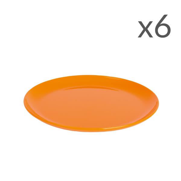 Dessertteller PC 19 cm, 6er-Set, orange