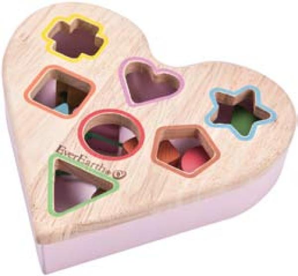 Sortierspiel in Herzform, 18m+