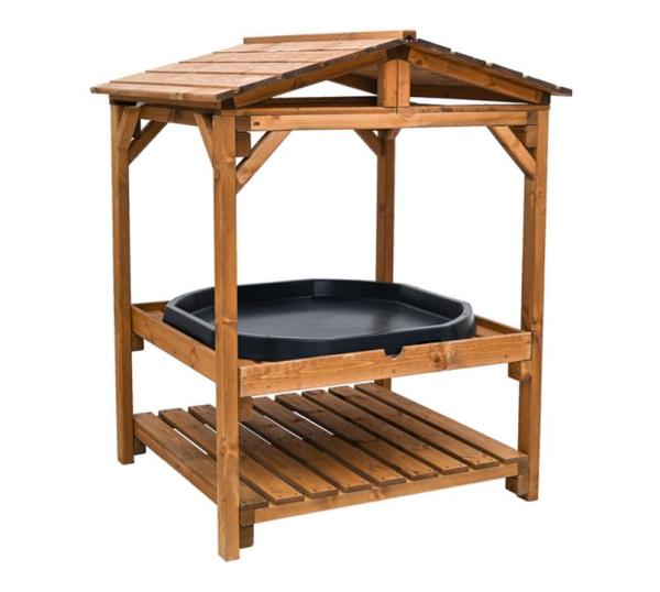 Überdachter Tablettständer Tuff mit Spieltablett