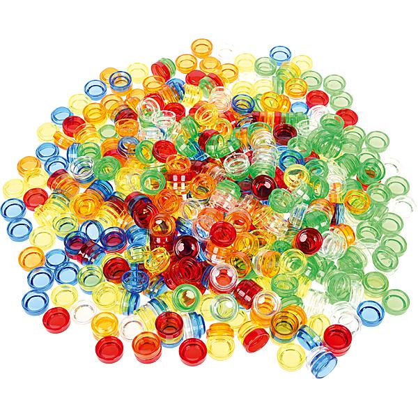 Transparente Acrylbausteine, Rechenknöpfe, 500 Stck.