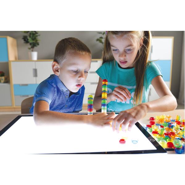 Transparente Acrylbausteine, Rechenknöpfe, 500 Stck.