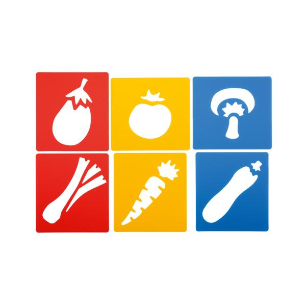 Bastelschablonen - Gemüse