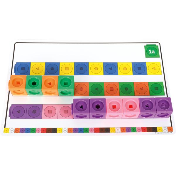 Steckwürfel Mathematik, mit Aufgabenkarten