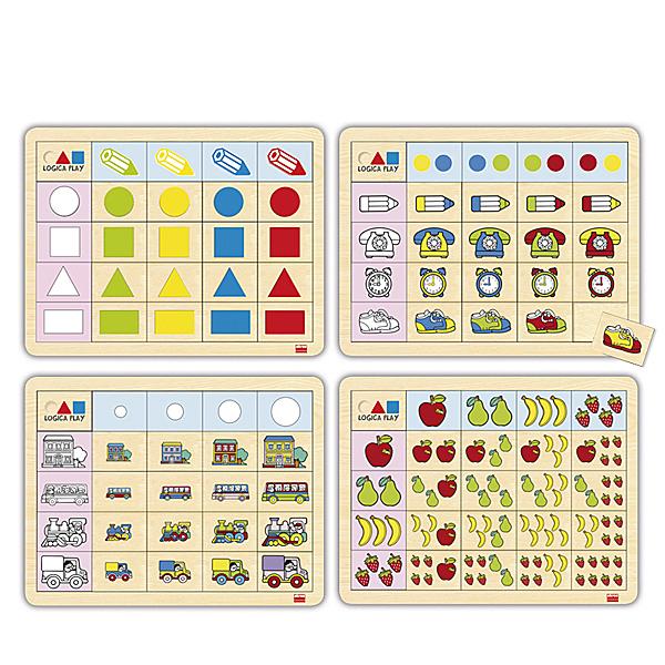 Holz-Legespiel 4er Set - gross-klein