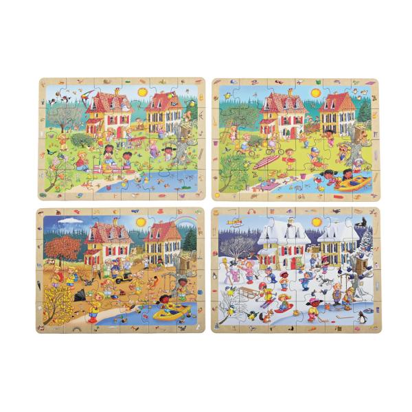 Puzzle-Set, Wandel der Jahreszeiten