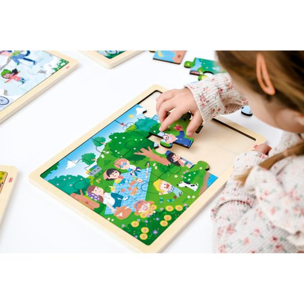 Puzzle-Set, Vier Jahreszeiten