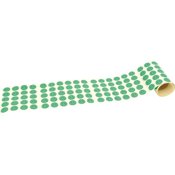 Aufkleber Smiley, grün