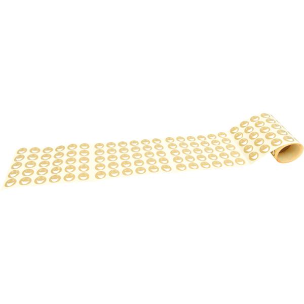 Aufkleber Smiley, gold