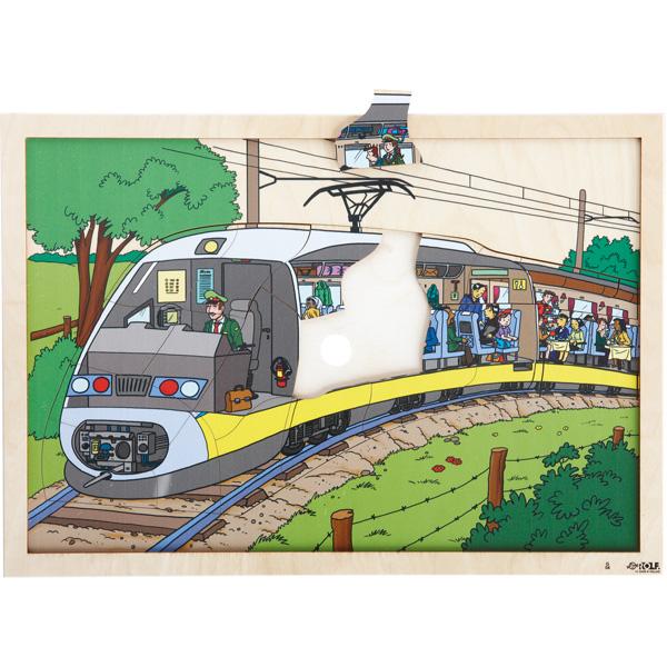 Puzzle 2-lagig - Zug