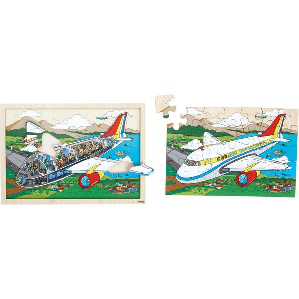 Puzzle 2-lagig - Flugzeug