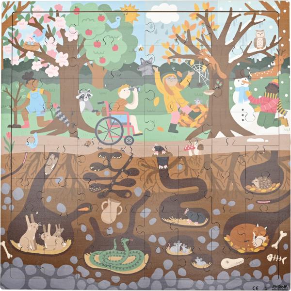 Puzzle - Über und unter der Erde, Wald