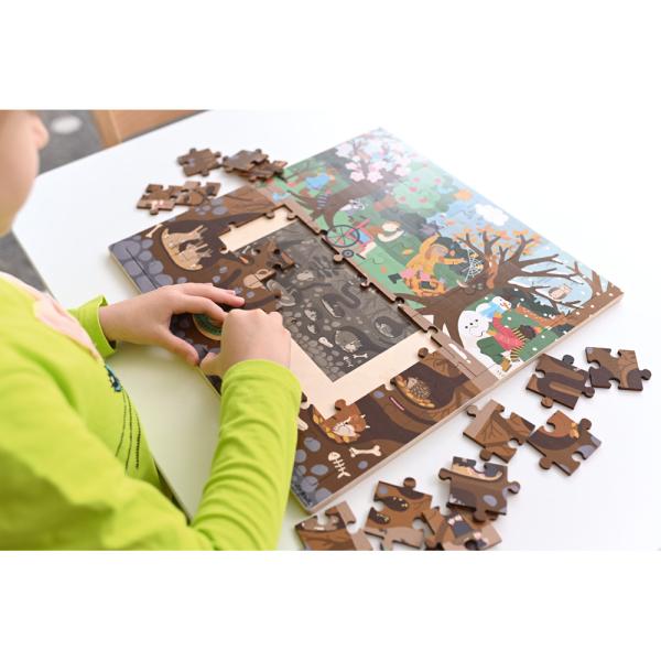 Puzzle - Über und unter der Erde, Wald