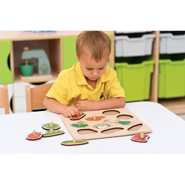 Holzpuzzle - Gemüse