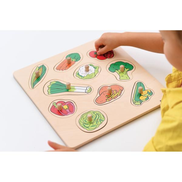 Holzpuzzle - Gemüse