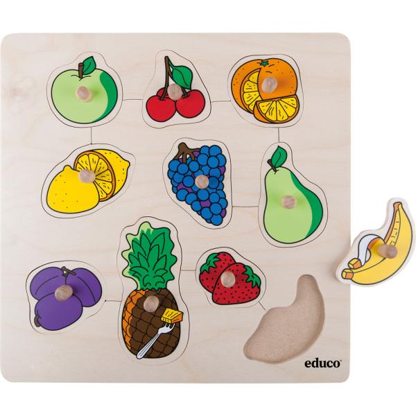 Holzpuzzle - Früchte