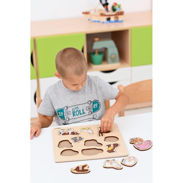 Holzpuzzle - Hoftiere