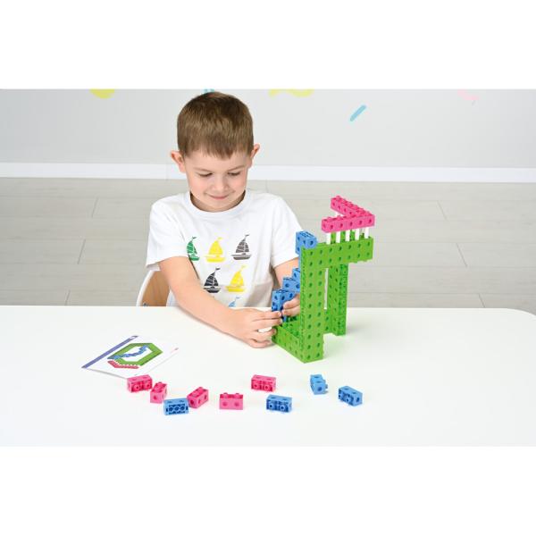 Mathematik-Stecksteine, 550 Stck., mit Aufgabenkarten