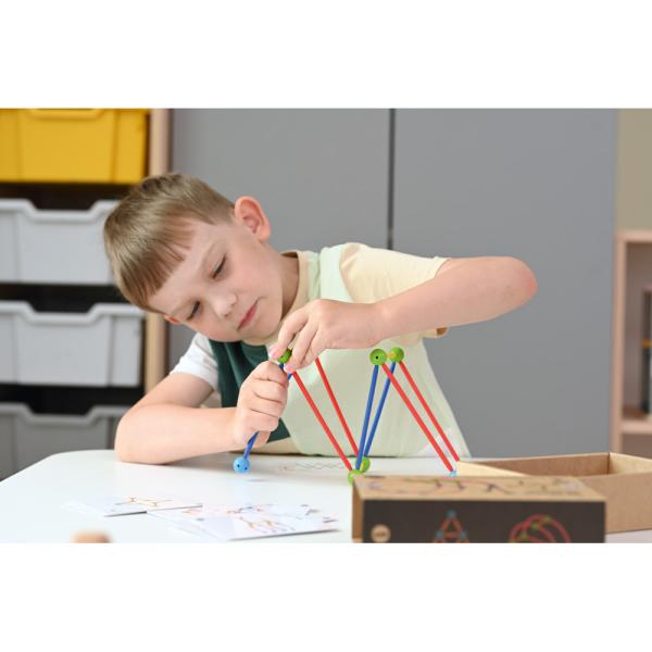 Konstruktionsstäbeset mit Aufgabenkarten