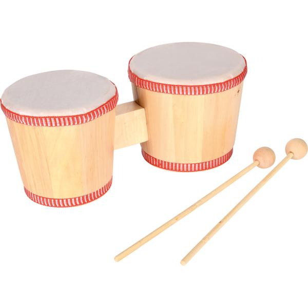 Doppel-Holztrommel