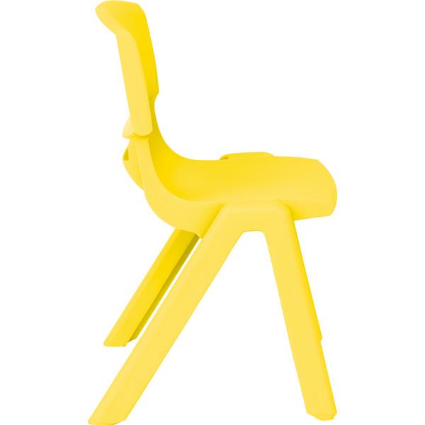 Stuhl Felix 2, Sitzhöhe 30 cm, für Tischhöhe 53 cm, gelb