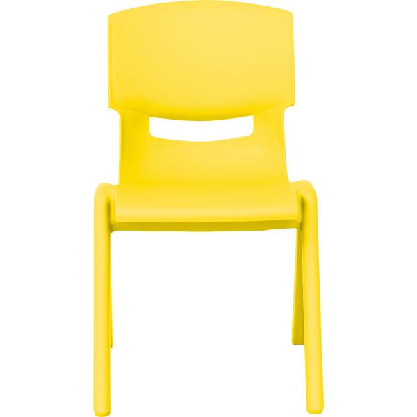 Stuhl Felix 2, Sitzhöhe 30 cm, für Tischhöhe 53 cm, gelb