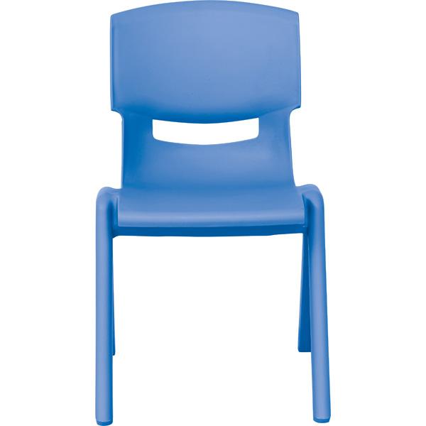 Stuhl Felix 2, Sitzhöhe 30 cm, für Tischhöhe 53 cm, blau