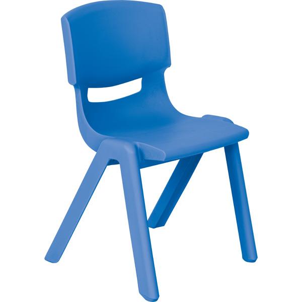 Stuhl Felix 4, Sitzhöhe 40 cm, für Tischhöhe 64 cm, blau