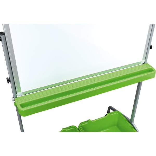 Magnetisches Whiteboard, mobil, 75 x 100 cm mit Behälter