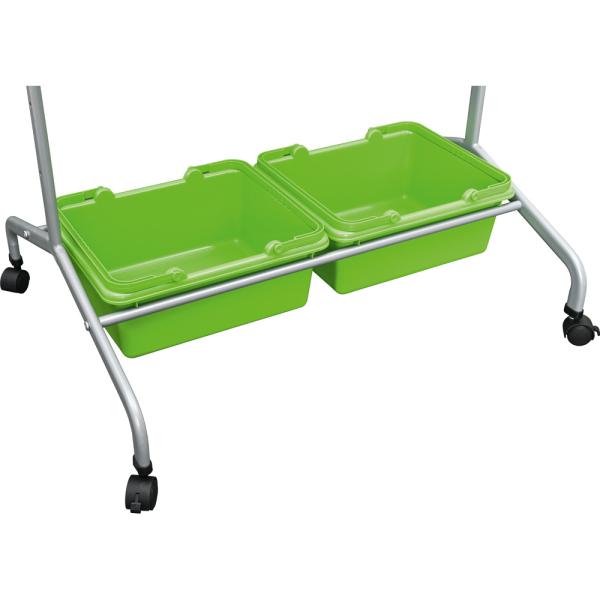 Magnetisches Whiteboard, mobil, 75 x 100 cm mit Behälter