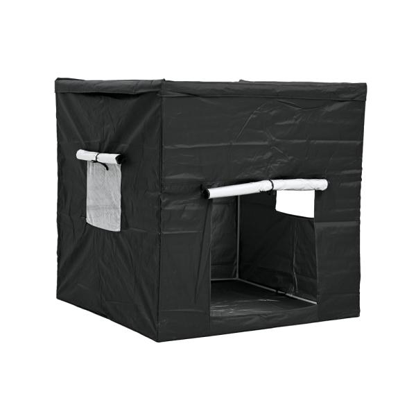 Sensorisches Zelt, schwarz/silber