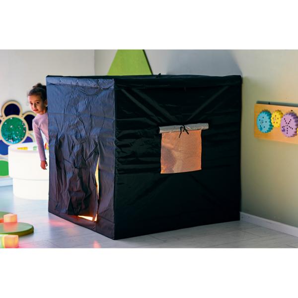 Sensorisches Zelt, schwarz/silber