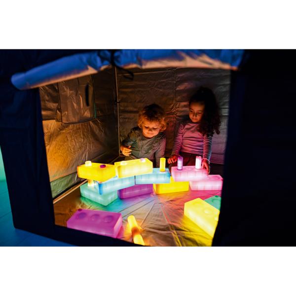 Sensorisches Zelt, schwarz/silber