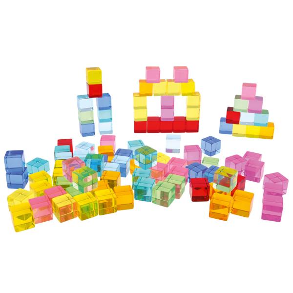 Transparente Acrylwürfel, 100 Stck.