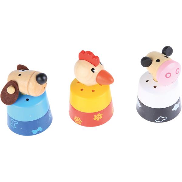 Holztier mit Geräusch