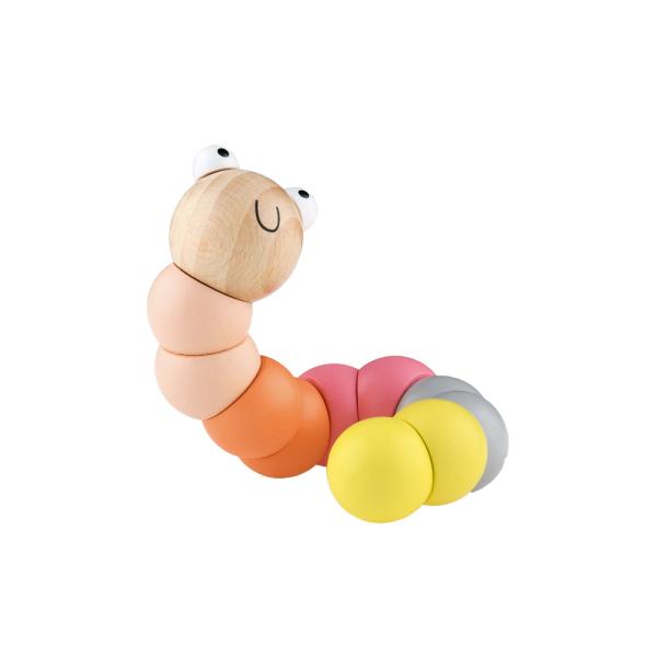 Bewegliche Tiere - Regenwurm, pastell, 1 Stck.