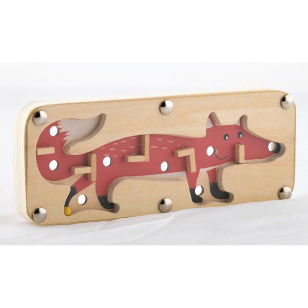 Doppelseitiges Kugelspiel, rechteckig