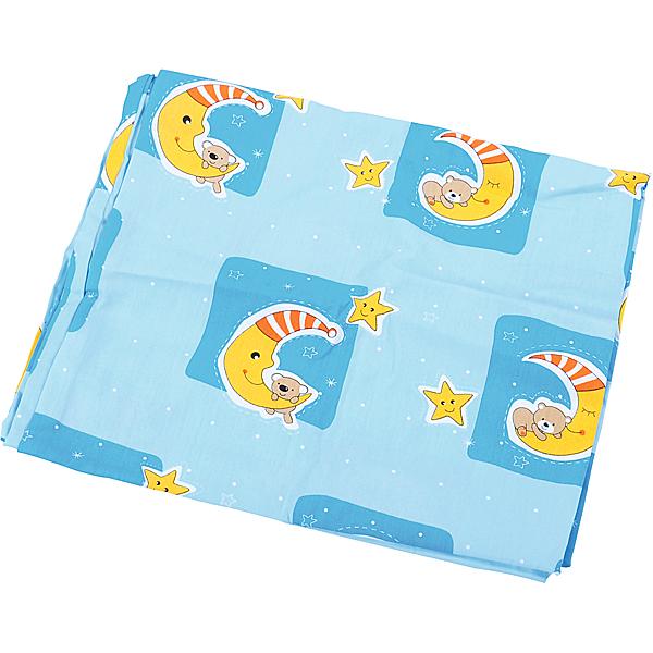 Deckenbezug, 70 x 120 cm, blau mit Monden